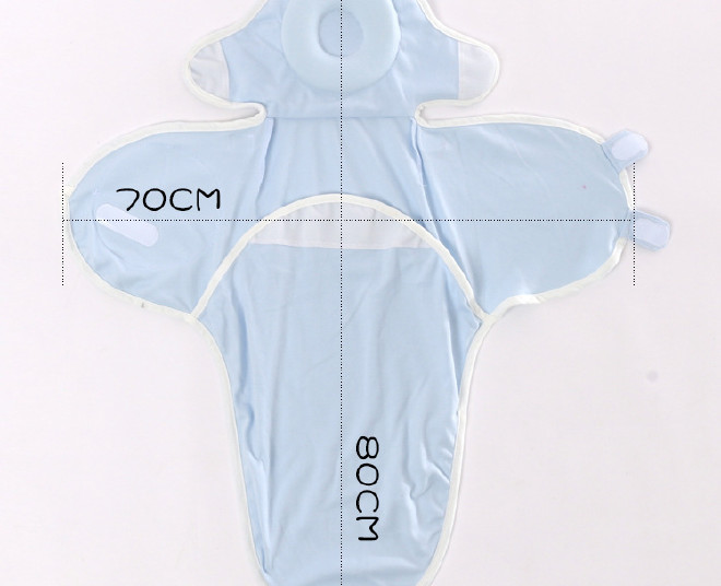 新生儿用品婴儿襁褓睡袋夏薄款纯棉带枕头包巾抱被婴幼儿包被批发示例图6