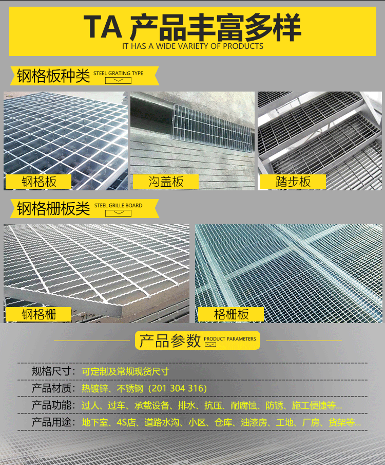供应优质钢格板 异型钢格板 镀锌钢格板 钢格栅板 万创示例图9