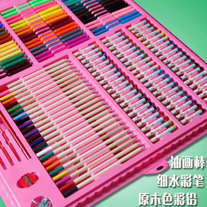 24色儿童水彩笔绘画套装画笔工具学生文具创意美术用品女生日礼物示例图10