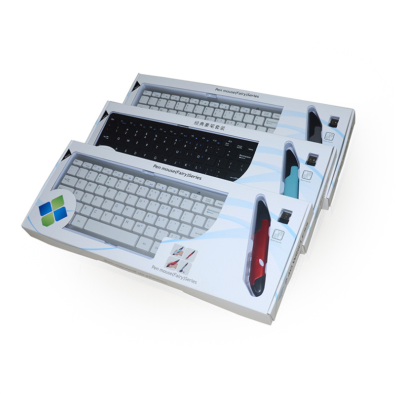 无线礼品键盘鼠标套装 小巧商务豪笔套装 2.4G无线键鼠套装KM-808示例图112