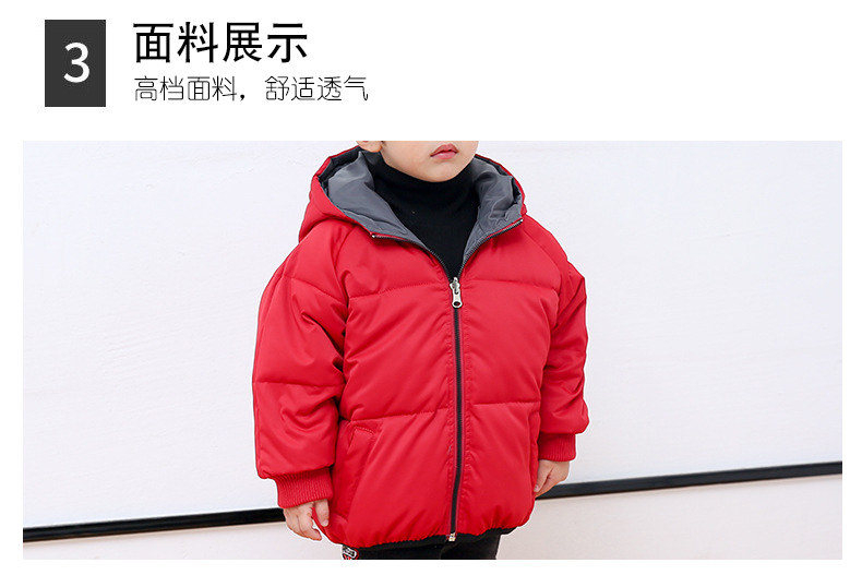 2017冬款童装 韩版男童棉服 新品中小童加厚印花儿童棉衣一件代发示例图14