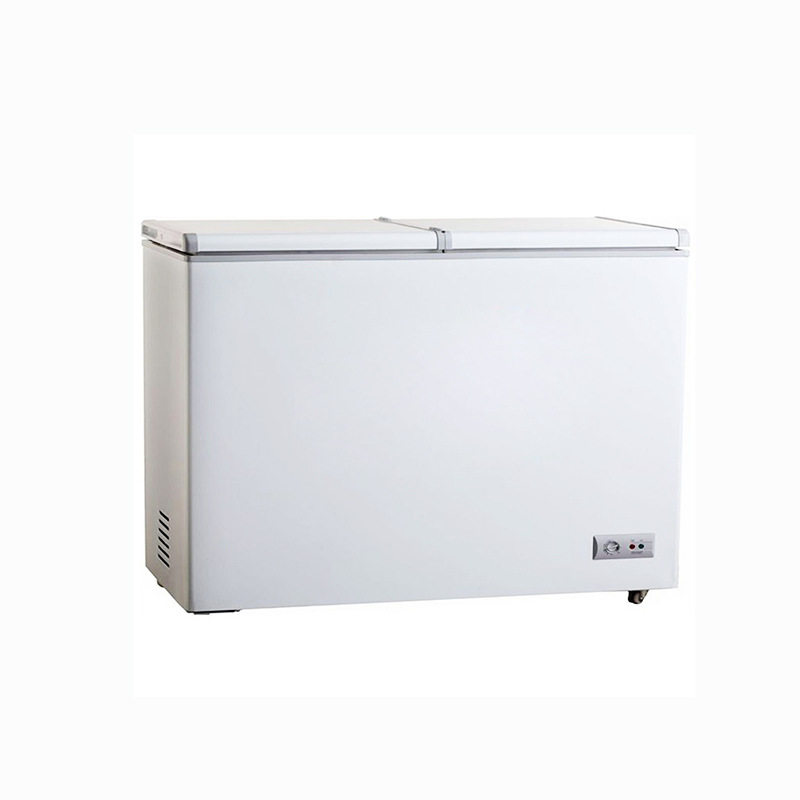 大量现货批发商用保鲜冷藏设备卧式顶开双开门低温冰箱冰柜示例图3