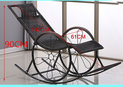 厂家直销双轮摇椅 逍遥椅  藤编躺椅 摇摇椅 质量可靠一件代发示例图10