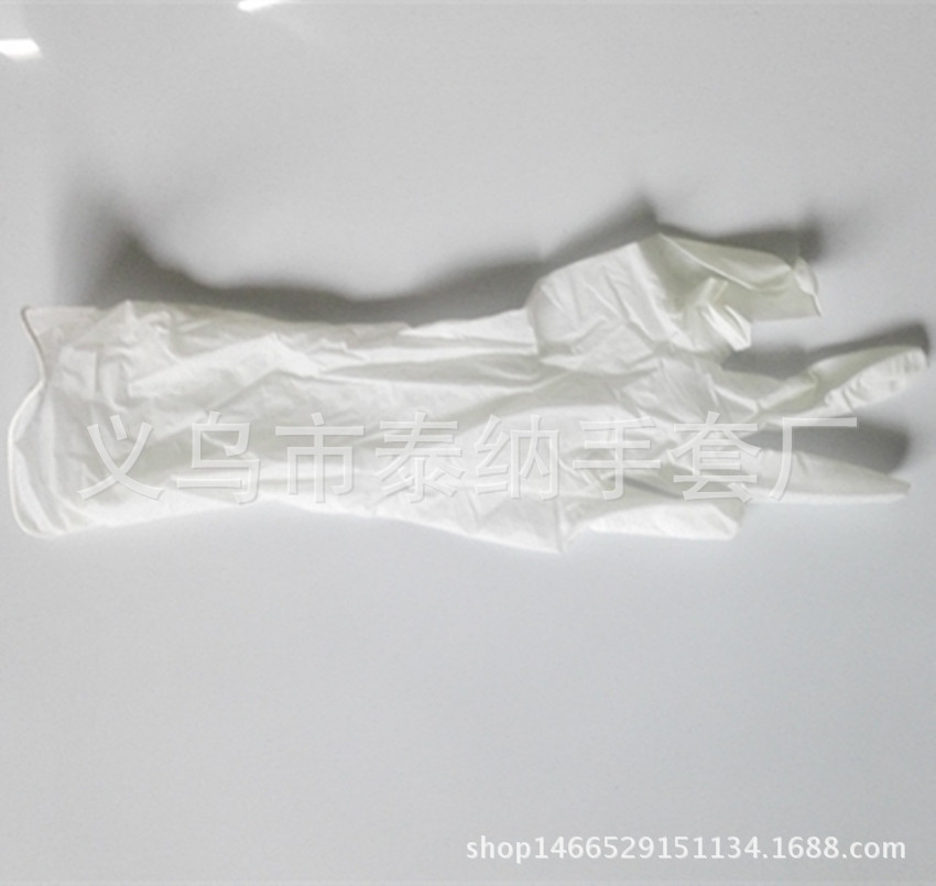 一次性丁腈手套一次性12寸白色丁腈手套耐油耐磨防静电示例图3
