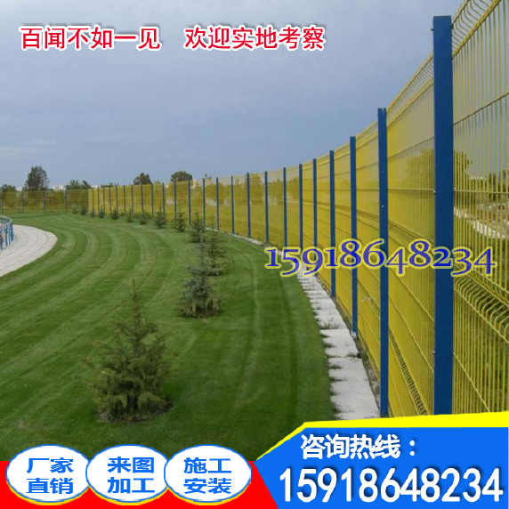 惠州护栏生产厂家 清远厂房围栏网价格 镀锌网物流园围墙防护网示例图3