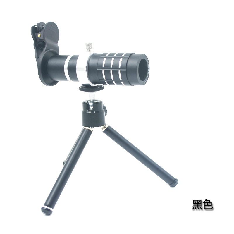 通用12X镜头 望远镜 长焦 放大镜 变焦镜头高清无暗角远视镜摄影示例图6