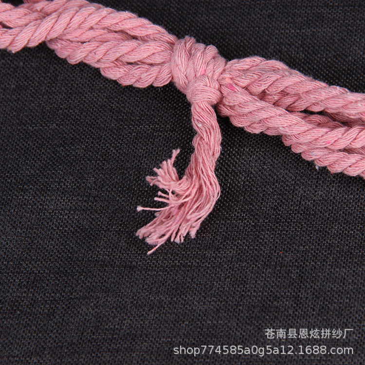 厂家供应宠物编织玩具棉绳球绳彩色编织绳萝卜条、熊猫、长颈鹿等示例图12