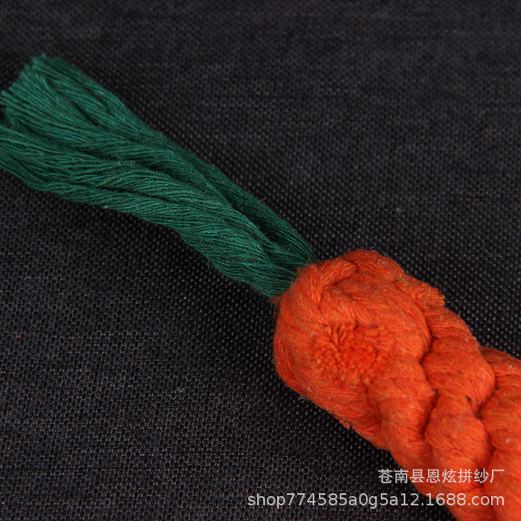 厂家供应宠物编织玩具棉绳球绳彩色编织绳萝卜条、熊猫、长颈鹿等示例图18