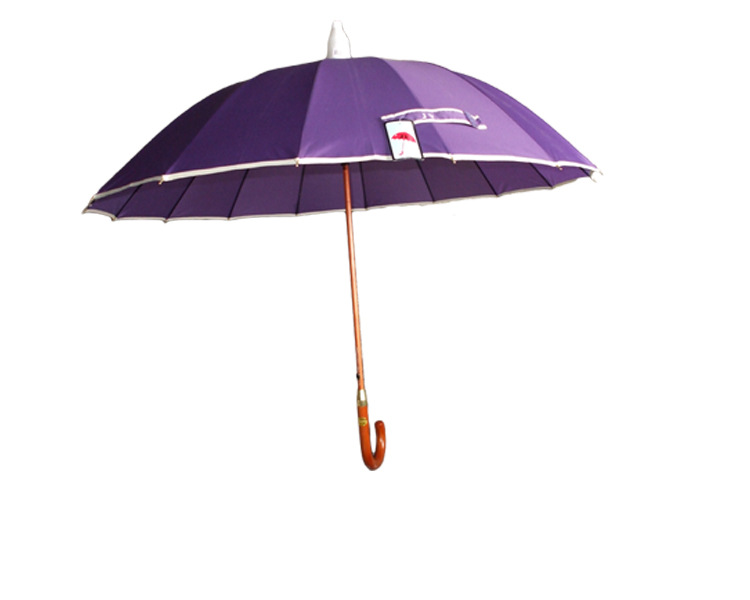 厂家直供实木弯柄不滴水套晴雨伞纯色自动防水滴伞单双人伞示例图4