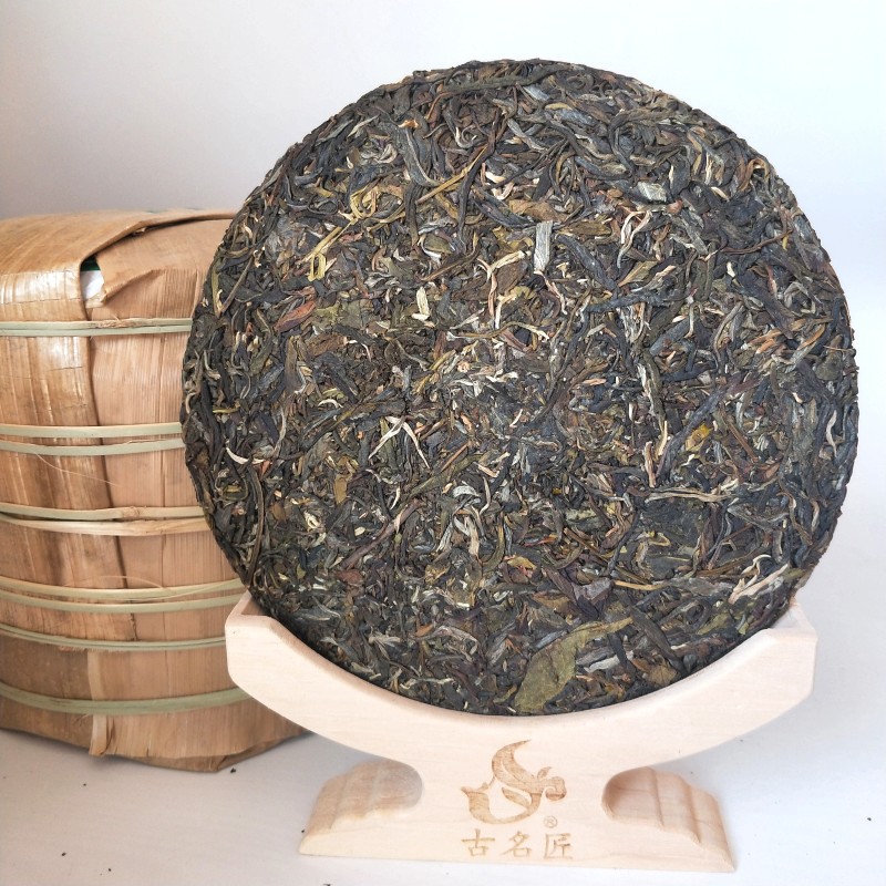 古名匠云南普洱茶原产地茶叶批发勐海布朗山大树茶生茶饼厂家代发示例图3