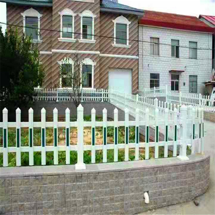 华朋销售 pvc绿化带护栏 花园草坪围栏 锌钢喷塑草坪护栏