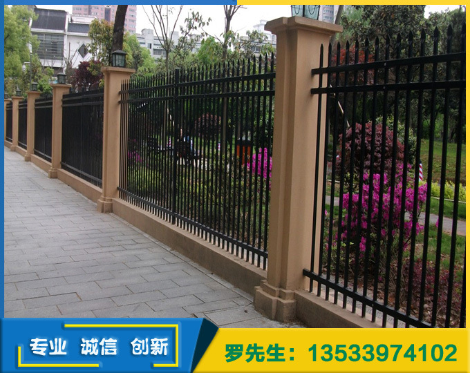 海南三亚锌钢护栏 阳江小区围墙栅栏（围栏) 阳台护栏 厂家直销示例图5