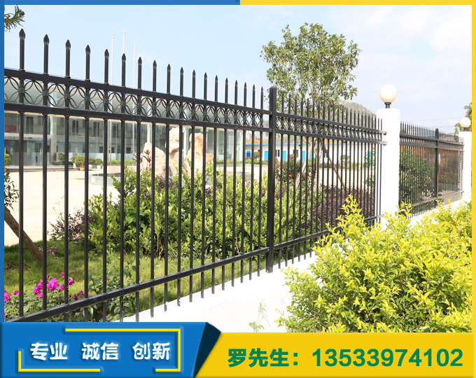 海南高质量栅栏批发 梅州小区围墙护栏 护栏网现货供应示例图5