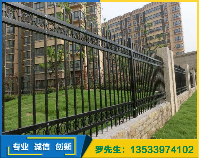 海南三亚锌钢护栏 阳江小区围墙栅栏（围栏) 阳台护栏 厂家直销示例图9