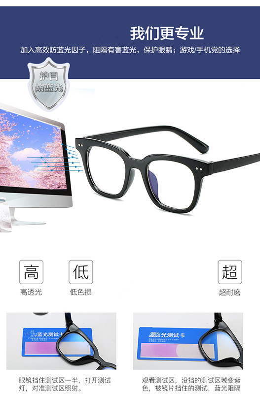 新款unac眼镜男女士网红潮款gm眼镜框雪莉同款专柜包装厂家直销示例图15