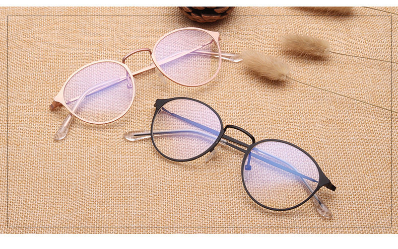 厂家热销 22121 韩式潮流金属镜平光镜复古镜框男女通用眼镜批发示例图17