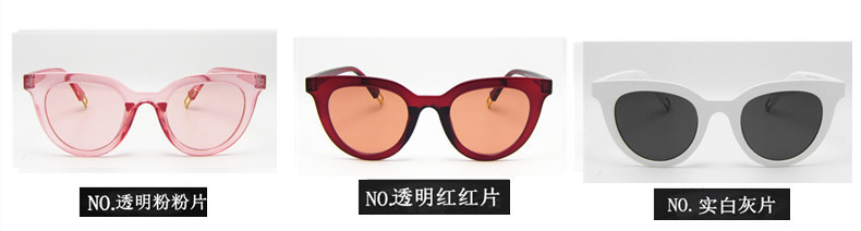 新款太阳镜 欧美潮流猫眼墨镜 网红同款个性海洋片9780太阳眼镜示例图11