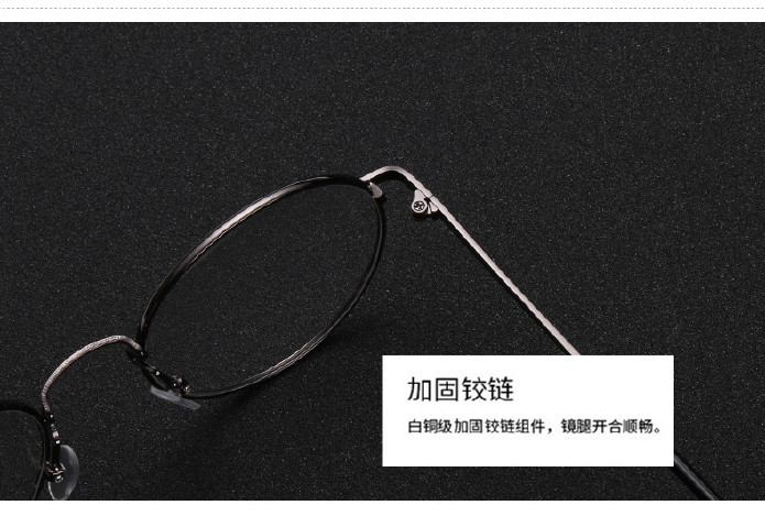 新款复古金属平光镜 韩版潮流眼镜框 男女士同款圆形平光眼镜1006示例图50