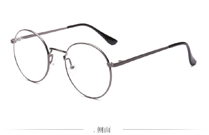 新款复古金属平光镜 韩版潮流眼镜框 男女士同款圆形平光眼镜1006示例图42