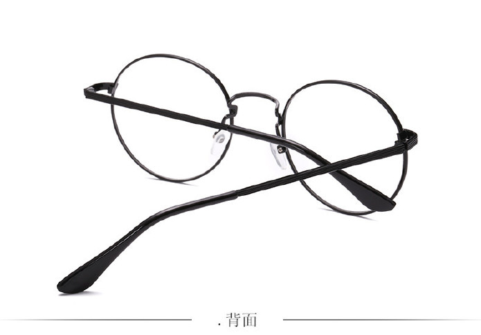 新款复古金属平光镜 韩版潮流眼镜框 男女士同款圆形平光眼镜1006示例图40