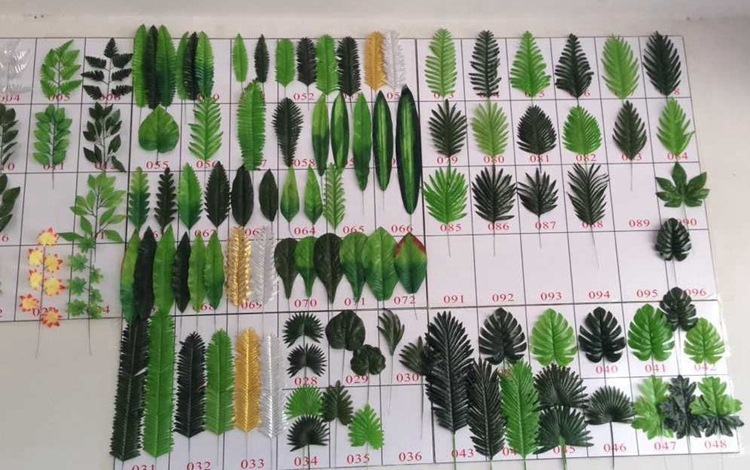 厂家直销 高档仿真蕨类绿色植物叶子人造花植物墙配材配件批发示例图7