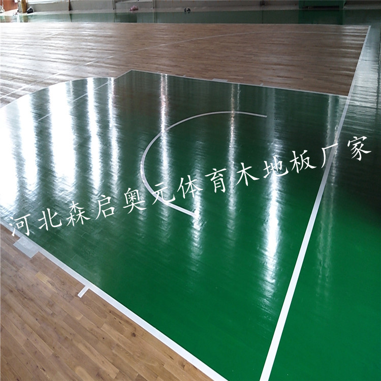全国安装森启奥元-30厚体育地板-体育枫木地板-乒乓球场木地板
