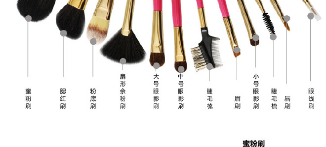 厂家直销化妆刷 哈利波特5支化妆刷套装 美妆工具 支持订制示例图12
