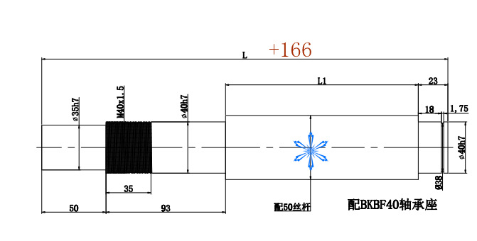 梯形丝杆3612直径36 导程12 螺距6 大导程T型丝杠型号齐全示例图3