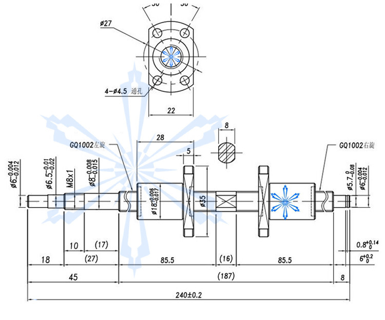 日本进口NSK2003滚珠丝杆 微型研磨滚珠丝杠 高精度厂家促销示例图17