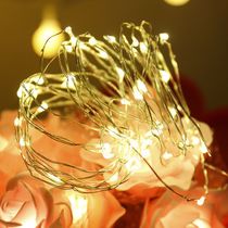 创意多色棉线球灯led电池灯串 节日婚庆装饰彩灯插电彩灯串示例图3