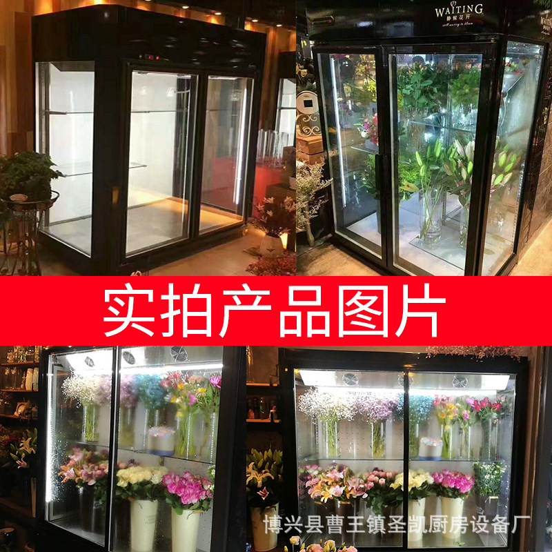 厂家直销鲜花柜双门展示柜鲜花冷柜大型立式鲜花柜.2米风冷鲜花柜示例图5