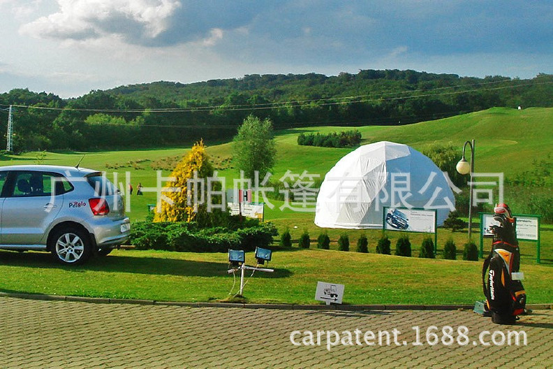 厂价供应气囊式双层膜材结构25米直径圆球形帐篷房示例图6