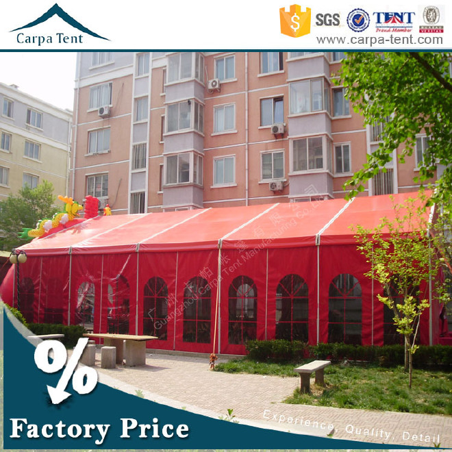 上海红色婚礼帐篷-上海红色德国大篷-上海展销会帐篷示例图4