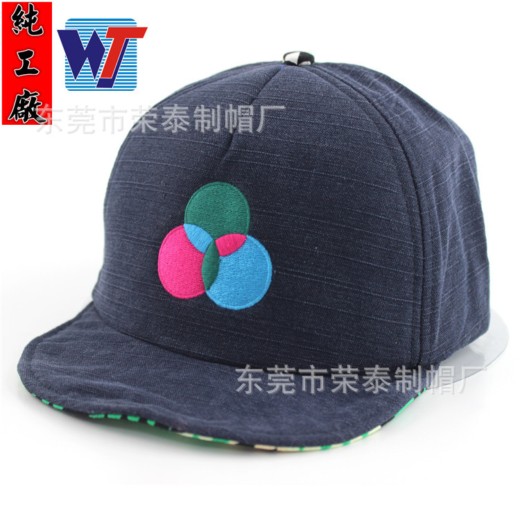 定制嘻哈棒球帽 新款遮阳透气街舞帽 可调节大小嘻哈帽刺绣logo示例图7