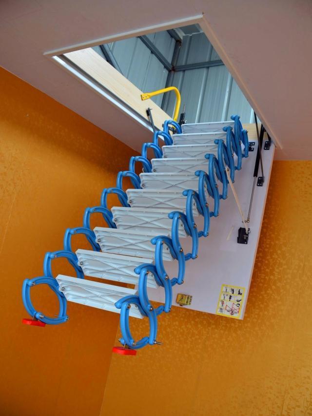 全自动阁楼楼梯 阁楼复式楼梯长期供应 唯佳阁楼楼梯厂家示例图7