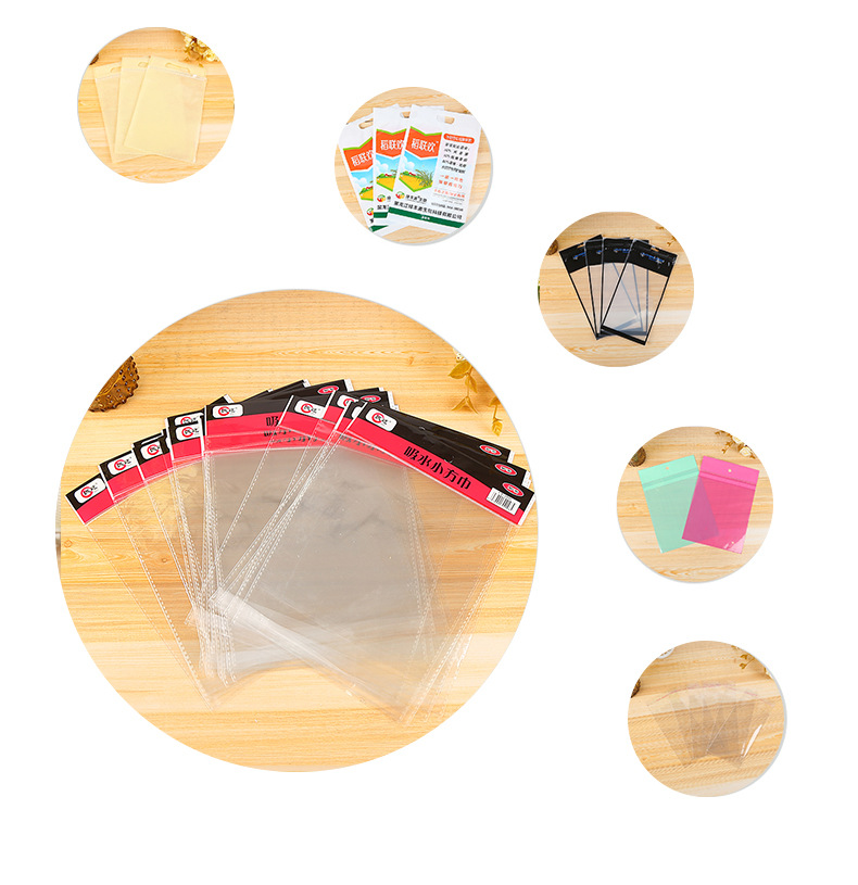 透明塑料袋环保方形通用包装创意方形pp袋卡通图案斜纹塑料PP胶袋示例图2