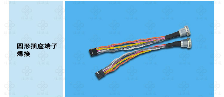 佳联通自锁航空头转USB RJ45网线 RS232串口线DC电源屏蔽线缆定制示例图9