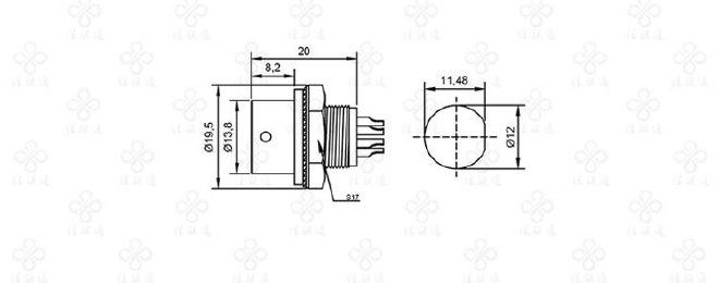 厂家直销 微型推拉自锁航空插座  多芯推拉自锁防水连接器示例图11