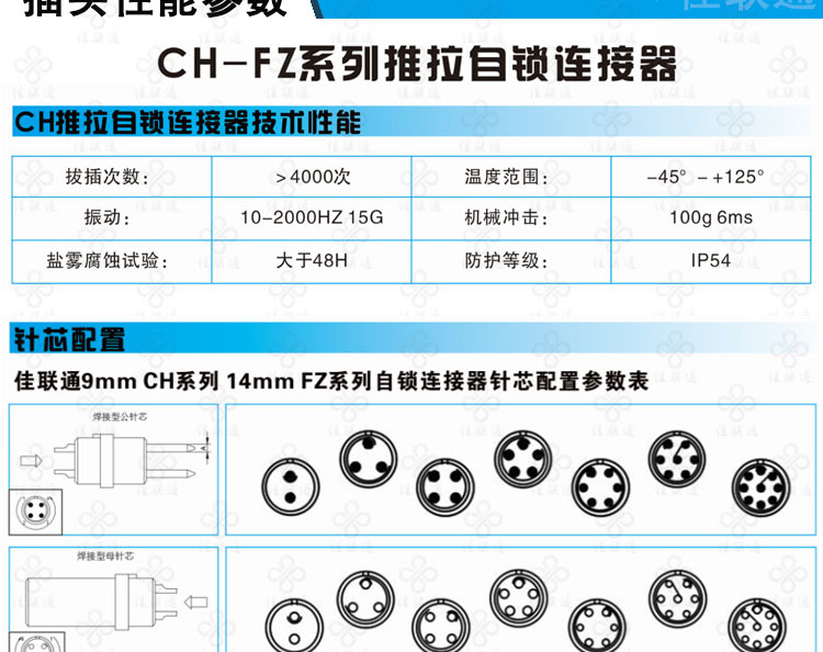 深圳推拉自锁圆形连接器航空插座JLT-CHNR12芯焊接接插件精密接头示例图10
