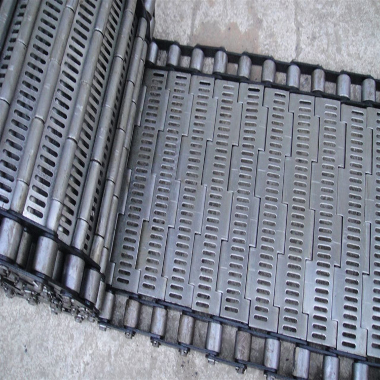 定制不锈钢冲孔链板 机床排屑链板机械传动链板输送链板包邮示例图5