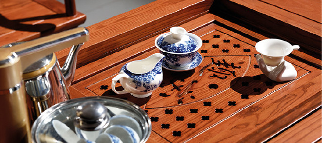 仿古茶台 茶桌椅组合 实木茶几 南榆木茶桌 中式古典实木茶桌示例图36