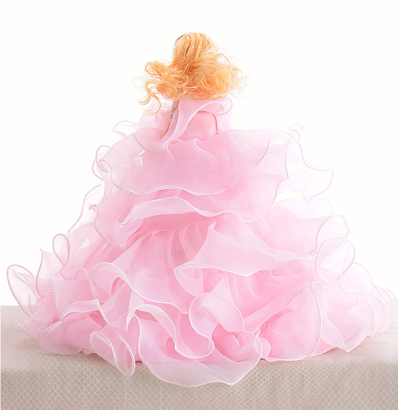 修身婚纱芭比洋娃娃 多层次蓬蓬裙洋娃娃 儿童礼物芭比娃娃公主裙示例图18