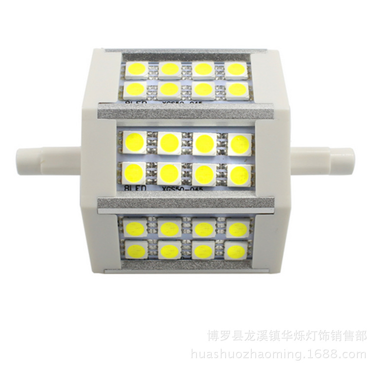 R7S横插灯78/118/189MM 5050 LED代替投光灯卤素灯碘钨灯示例图5