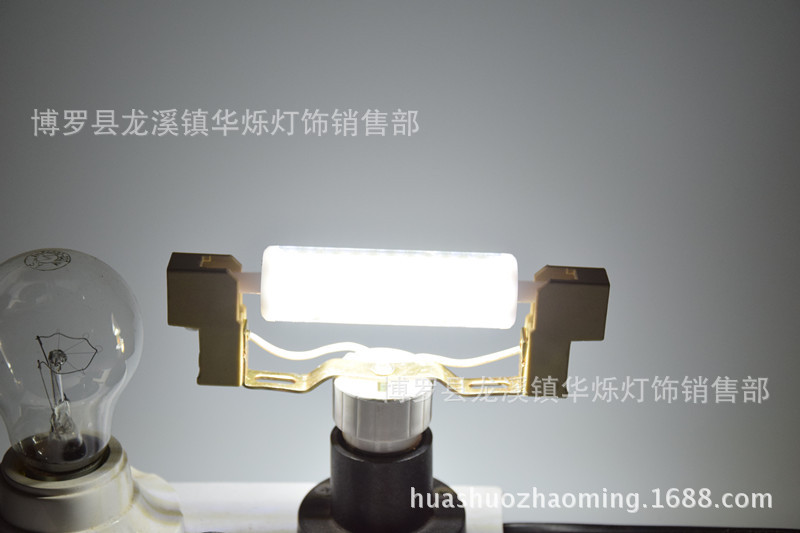 R7S COB led灯 8w 12w 玉米灯横插灯 78mm 118mm 360度 透明罩示例图15