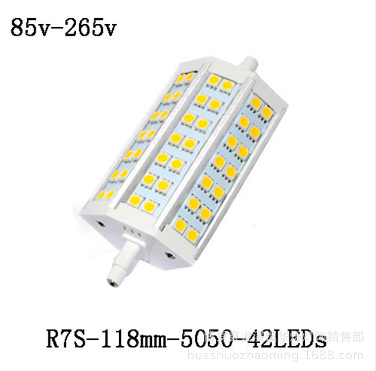 R7S横插灯78/118/189MM 5050 LED代替投光灯卤素灯碘钨灯示例图6