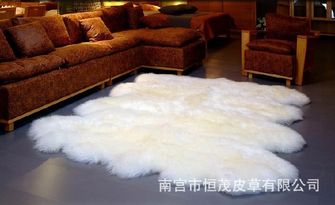澳洲纯羊毛地毯客厅卧室羊皮床毯地毯地垫皮毛一体全皮整皮示例图10