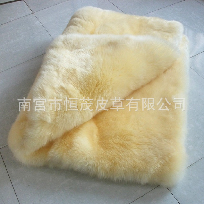 澳洲纯羊毛地毯客厅卧室羊皮床毯地毯地垫皮毛一体全皮整皮示例图16