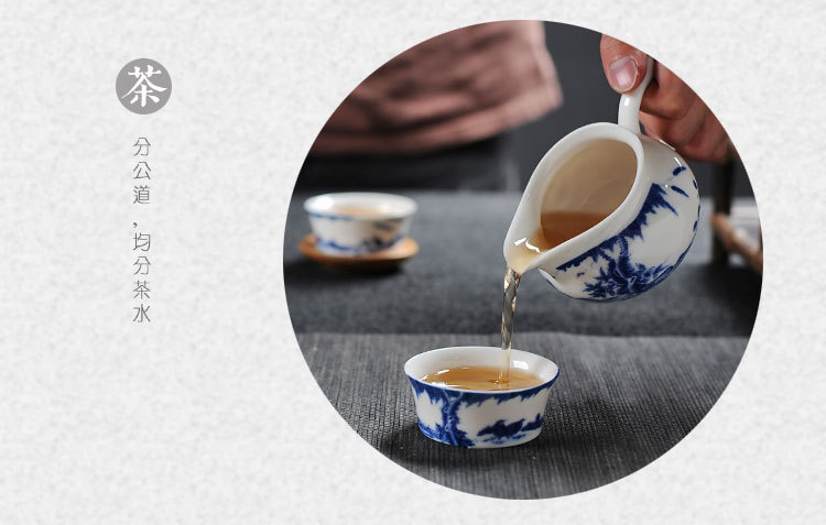 盖碗茶杯 茶碗大号茶具景德镇青花瓷泡茶碗陶瓷白瓷示例图7