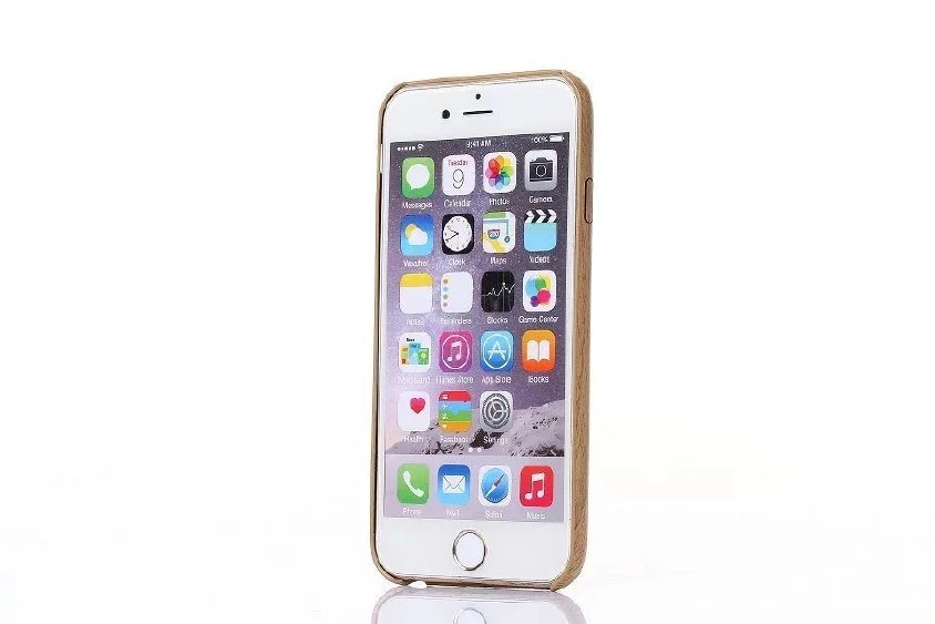 新款现货iphone6手机壳PU木纹壳苹果6plus木纹超薄手机保护壳套示例图5