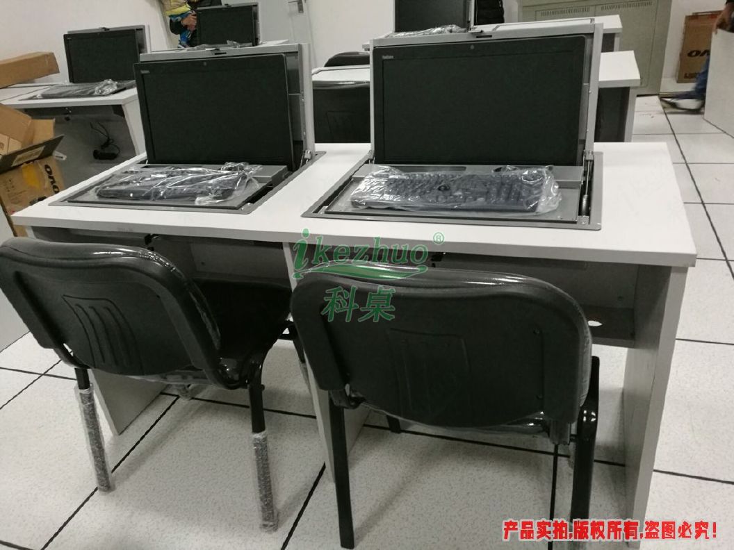 液晶翻转器电脑桌 自动隐藏电脑翻转桌 会议桌面显示屏电动翻转器示例图12